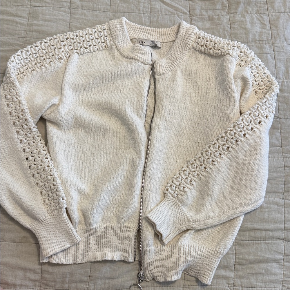 Dex Ivory Knit Cardigan